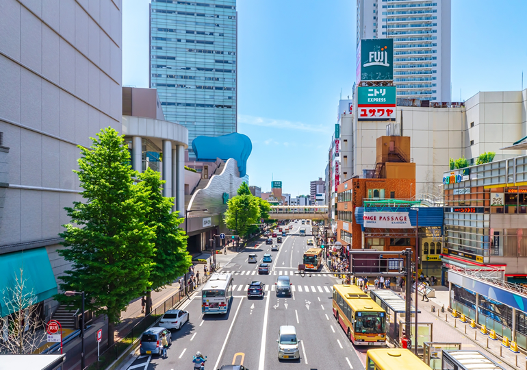 横浜市港南区の街並み